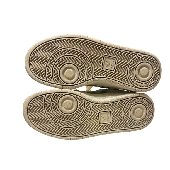 Madewell Veja Vegan Leather V-10 Sneakers White Matcha Size 7 - Picture 9 of 9